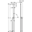 Hansgrohe Pulsify S Душова штанга 90 см, шліфована бронза (24405140)