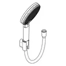 Hansgrohe Raindance Alive Select S Душевой гарнитур, черный (24611340)