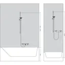 Hansgrohe Crometta 1jet Green Душевой гарнитур, хром/белый (26554400)