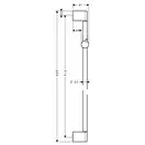 Душова штанга Hansgrohe Unica Сrometta 90, хром (27609000)