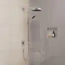 Душовий гарнітур Hansgrohe Rainfinity 130 3jet зі штангою S Puro 90 см та шлангом Designflex 160 см (колір - хром)  28743000