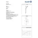 Душ. гарнітур Logo  6836305-00 3S 600mm, KLUDI НІМЕЧЧИНА