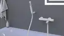 Ручной душ с держателем Paffoni Light (цвет - белый матовый) (ZDUP094BO) фото 2 Aquada.com.ua