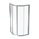 Geberit Geo Душова кабіна 90х90, срібло, прозора (560.121.00.2)