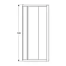 Geberit Geo Душова кабіна 90х90, срібло, прозора (560.121.00.2)