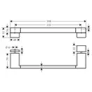 Ручка для душевой двери Hansgrohe AddStoris, полированное золото (41759990) фото 2 Aquada.com.ua