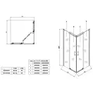 KOER SR SC03 Душевая кабина без поддона, матовое золото (KR5358)