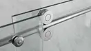 KOER SR SD06-140x220-TR-01 Дверь в нишу, хром (KR5368)