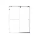 KOER SR SD06-140x220-TR-01 Дверь в нишу, хром (KR5368)