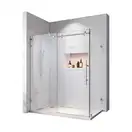 Душова кабіна без піддону Koer SR SC07-120x90x200-TR-01 прозоре скло Easy Clean 8мм, хром (KR5370)