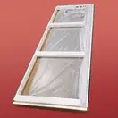 KOER SR SD01 Дверь в нишу, прозрачная, хром (KR5376)