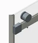 Koer SR SD01-120x200 Двері в нішу, графіт (KR5378)