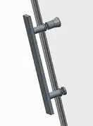 Koer SR SD01 Двері в нішу, прозоре скло, хром (KR5380)