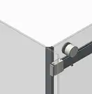 KOER SR SW01-90x200-TR-07 Стенка душевой, графит (KR5382)
