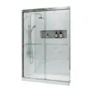 Koer SR SD03 Двері в нішу, прозоре скло Easy Clean, хром (KR5385)