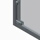 Koer SR SD03 Двері в нішу, прозоре скло Easy Clean, хром (KR5385)