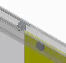 Koer SR SD03 Двері в нішу, прозоре скло Easy Clean, хром (KR5385)
