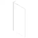 KOER SR SP02-100x200-TR-01 Душевая перегородка, хром (KR5395)