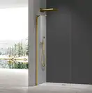 KOER SR SP02-100x200 Walk-In, прозоре скло, матове золото (KR5396)