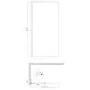 KOER SR SP02-100x200-TR-07 Душевая перегородка, графит (KR5397)
