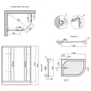 Душевая кабина Lidz Latwa SC120x85L.SAT.LOW.FR, стекло Frost 5мм, левая (LLSC12085LSATLOWFR)