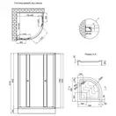 Набор Lidz душевая кабина Latwa SC80x80.SAT.LOW.FR, стекло Frost 4 мм + поддон Kupala (LLSC8080SATLOWFR2SET)