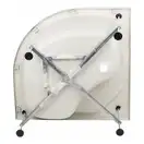 Душевая кабина Lidz Latwa SC90x90.SAT.HIGH.TR, стекло прозрачное 4 мм (LLSC9090SATHIGHTR)