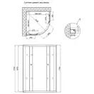 Душевая кабина Lidz Latwa SC90x90.SAT.MID.GR, стекло тонированное 4 мм без поддона (LLSC9090SATMIDGR2)