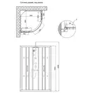 Душевой бокс Lidz Majatek SB90x90.BLA.LOW.TR, стекло прозрачное 5 мм без поддона (LMSB9090BLALOWTR2)