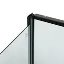 Набор Lidz душевой бокс Majatek SB90x90.BLA.LOW.TR, стекло прозрачное 5 мм + поддон Kupala (LMSB9090BLALOWTR2SET)