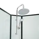 Набор Lidz душевой бокс Majatek SB90x90.BLA.LOW.TR, стекло прозрачное 5 мм + поддон Kupala (LMSB9090BLALOWTR2SET)