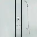 Набор Lidz гидромассажный бокс Majatek SBM90x90.BLA.HIGH.TR, стекло прозрачное 5 мм + поддон с панелью Kupala (LMSBM9090BLAHIGHTR2SET)