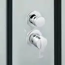 Набор Lidz гидромассажный бокс Majatek SBM90x90.BLA.HIGH.TR, стекло прозрачное 5 мм + поддон с панелью Kupala (LMSBM9090BLAHIGHTR2SET)