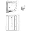Душевой бокс Lidz Tani SB80x80.SAT.HIGH.FR, стекло Frost 4 мм без поддона (LTSB8080SATHIGHFR2)