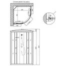 Душевой бокс Lidz Tani SB80x80.SAT.LOW.GR, стекло тонированное 4 мм без поддона (LTSB8080SATLOWGR)