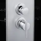 Набор Lidz душевой бокс Tani SB90x90.SAT.HIGH.GR, стекло тонированное 4 мм + поддон с панелью Kupala (LTSB9090SATHIGHGR2SET)