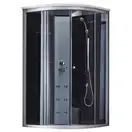 Гидромассажный бокс Lidz Tani SBM100x100.SAT.HIGH.GR, стекло тонированное 4 мм без поддона (LTSBM100100SATHIGHGR2)