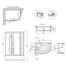 Гидромассажный бокс Lidz Tani SBM120x80L.SAT.HIGH.FR, стекло Frost 4мм (LTSBM12080LSATHIGHFR)