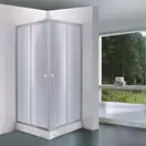 Душевая кабина Lidz Wawel SC90x90.SAT.LOW.GR, стекло тонированное 4 мм (LWASC9090SATLOWGR)