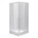 Душевая кабина Lidz Wawel SC90x90.SAT.LOW.TR, стекло прозрачное 4 мм (LWASC9090SATLOWTR)