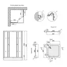 Душевая кабина Lidz Wawel SC90x90.SAT.LOW.TR, стекло прозрачное 4 мм (LWASC9090SATLOWTR)