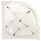 Душевая кабина Lidz Wieza SC80x80.SAT.LOW.L, стекло Linie 4 мм (LWISC8080SATLOWL)