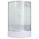 Душевая кабина Lidz Wieza SC80x80.SAT.MID.L, стекло Linie 4 мм (LWISC8080SATMIDL)