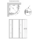Душевая кабина Lidz Wieza SC80x80.SAT.MID.L, стекло Linie 4 мм без поддона (LWISC8080SATMIDL2)