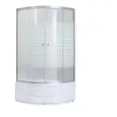 Душевая кабина Lidz Wieza SC90x90.SAT.HIGH.L, стекло Linie 4 мм (LWISC9090SATHIGHL)
