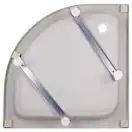 Набор Lidz душевая кабина Wieza SC90x90.SAT.MID.L, стекло Linie 4 мм + поддон с панелью Kupala (LWISC9090SATMIDL2SET)