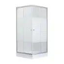 Набор Lidz душевая кабина Wiezak SC80x80.SAT.LOW.L, стекло Linie 4 мм + поддон Mazur (LWKSC8080SATLOWL2SET)