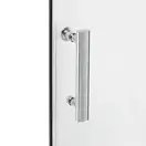 Душевая дверь в нишу Lidz Zycie SD100x185.CRM.TR, стекло прозрачное 5 мм (LZSD100185CRMTR)