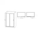 Mixxus Premium DIVERSE Двері в нішу 140x185, хром (MI6874)