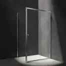 душова кабіна Omnires Bronx 120x90см безпечне скло, хром (BR1290CRTR)